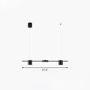 DecorBites™ Postmodern Straight Bar LED Ceiling Light for Kitchen Island – Stylish Metal Hanging Fixture