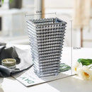 DecorBites™ Premium Crystal Glass Vase for Home Décor