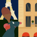 DecorBites™ Ratatouille Cartoon Art Print for Kitchen Decor
