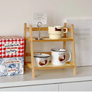 DecorBites™ Rattan 2-Tier Desktop Organizer Shelf