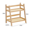DecorBites™ Rattan 2-Tier Desktop Organizer Shelf