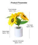 DecorBites™ Rechargeable Sunflower LED Night Light for Bedroom