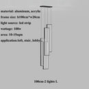 DecorBites™ Rectangular LED Chandelier for Modern Living Spaces