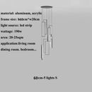 DecorBites™ Rectangular LED Chandelier for Modern Living Spaces
