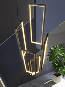 DecorBites™ Rectangular LED Chandelier for Modern Living Spaces