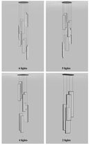 DecorBites™ Rectangular LED Chandelier for Modern Living Spaces
