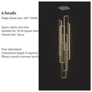 DecorBites™ Rectangular LED Chandelier for Modern Living Spaces