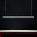 DecorBites™ Rectangular LED Pendant Light - Cement Grey Island Hanging for Dining Room - Simplicity in Design