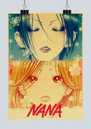 DecorBites™ Retro Anime NANA Kraft Poster Sticker