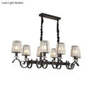 DecorBites™ Retro Black Crystal Pendant Light for Dining Room - Conical Island Ceiling Light