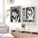 DecorBites™ Retro Cool Girl Poster for Home Decor