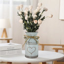 DecorBites™ Retro Floral Metal Vase Holder - Wedding Garden Style