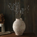 DecorBites™ Retro Handmade Clay Vase 21.5CM Home Decor