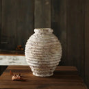 DecorBites™ Retro Handmade Clay Vase 21.5CM Home Decor