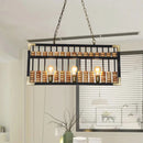 DecorBites™ Retro Industrial Metal Abacus Pendant Chandelier - 3-Light Island Lamp for Bar/Restaurant