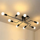 DecorBites™ Retro Industrial Wrought Iron Ceiling Light