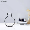 DecorBites™ Retro Iron Flower Vase for Home and Garden