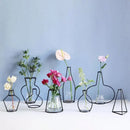 DecorBites™ Retro Iron Flower Vase for Home and Garden