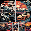 DecorBites™ Retro Japanese GTR Luxury Car Canvas Wall Art