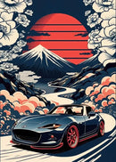 DecorBites™ Retro Japanese GTR Luxury Car Canvas Wall Art