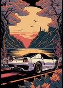 DecorBites™ Retro Japanese GTR Luxury Car Canvas Wall Art