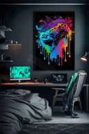 DecorBites™ Retro Monkey Gaming Room Wall Art Poster
