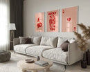 DecorBites™ Retro Queen of Hearts Canvas Wall Art Set