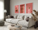 DecorBites™ Retro Queen of Hearts Wall Art Set