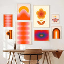 DecorBites™ Retro Rainbow Boho Art Prints - Wall Decor
