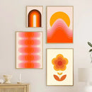 DecorBites™ Retro Rainbow Boho Art Prints - Wall Decor