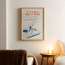 DecorBites™ Retro Record Player Canvas Wall Art