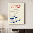 DecorBites™ Retro Record Player Canvas Wall Art