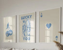 DecorBites™ Retro Set of 3 Lucky Queen Wall Art Posters