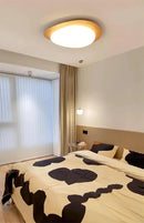 DecorBites™ Retro-Style Walnut Acrylic Ceiling Light