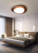 DecorBites™ Retro-Style Walnut Acrylic Ceiling Light