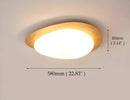 DecorBites™ Retro-Style Walnut Acrylic Ceiling Light