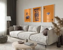 DecorBites™ Retro Wall Art Posters Set - Funky Queen-themed Canvas Art