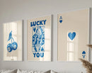 DecorBites™ Retro Wall Art Posters Set - Luck Queen Ace