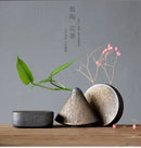 DecorBites™ Retro Zen Flower Pottery Vase Ornaments