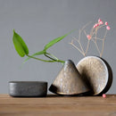 DecorBites™ Retro Zen Flower Pottery Vase Ornaments