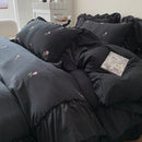 DecorBites™ Rose Embroidered Duvet Cover Set, Princess Style