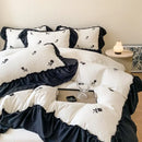 DecorBites™ Rose Embroidered Duvet Cover Set, Princess Style