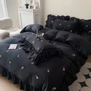 DecorBites™ Rose Embroidered Duvet Set - Princess Style