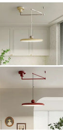 DecorBites™ Rotatable Nordic LED Pendant Light - Cream Iron Chandelier