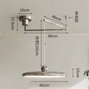 DecorBites™ Rotatable Nordic LED Pendant Light - Cream Iron Chandelier