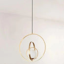 DecorBites™ Rotating Gold Ring Pendant Light