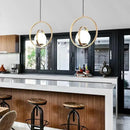 DecorBites™ Rotating Gold Ring Pendant Light
