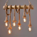 DecorBites™ Rustic Bamboo Tube Hanging Light with Exposed Bulb – Ideal for Restaurant, Island, and Ceiling
