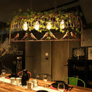 DecorBites™ Rustic Birdcage Island Pendant Light with Ivy for Restaurant Décor