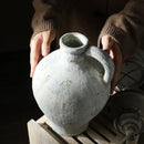 DecorBites™ Rustic Handmade Ceramic Vase for Home Decor